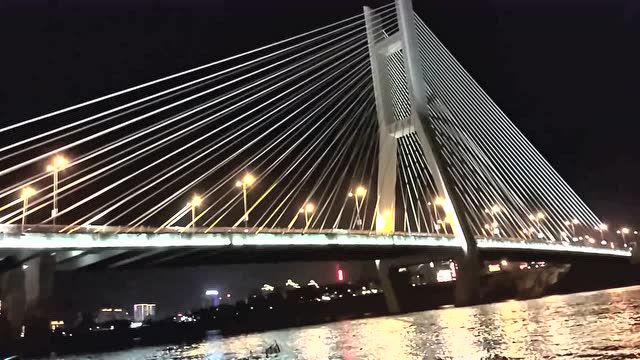 百色东合大桥夜景录拍