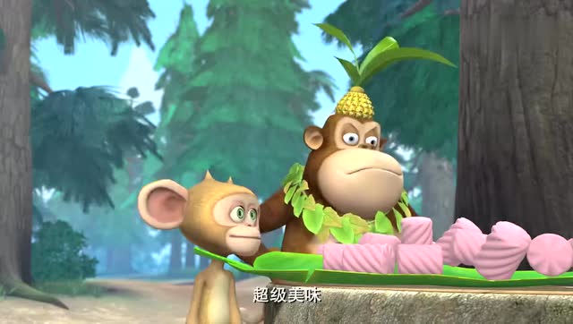 熊出没 光头强的棉花糖太好吃了,动物们从来没吃过这么好吃的东西