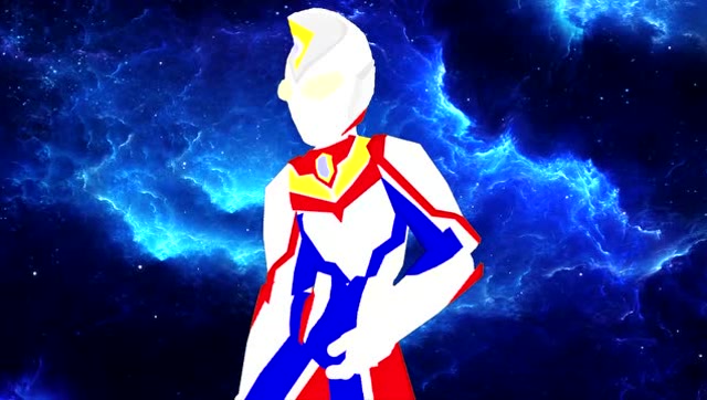 戴拿奥特曼—自制形态变化动画!变身为强壮型戴拿