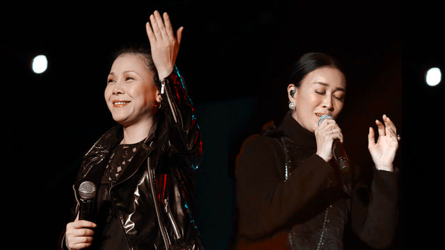 田震那英十二年前河南南阳同场演出,两首歌唱出各自不同的气场