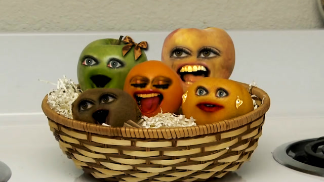 水果搞笑,一筐头,烦人的橙子需要一个芒果,烦人的橙子和辣椒吵架