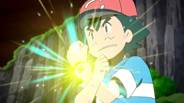 口袋妖怪日月,小智和宝可梦的z招式好炫,仿佛看到了地爆天星