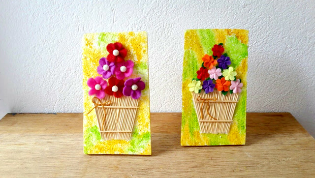儿童立体手工画用牙签和泡沫板制作的装饰画简单漂亮