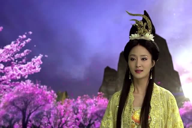 封神英雄:杨戬成功的用开天斧劈开桃山救出自己的娘亲.