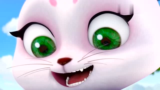 熊熊乐园:小白兔凯特给大家讲小月亮的故事,大家都很高兴