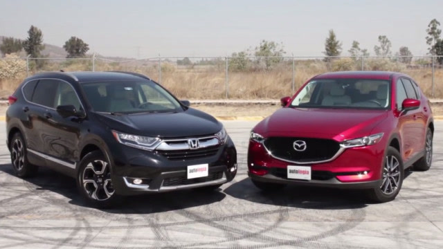 2018款马自达cx-5与2018款本田crv实车对比视频