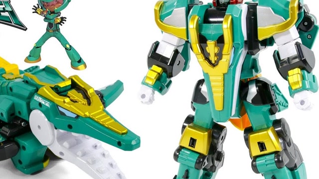 趣味组装玩具:组装机甲鳄鱼  机甲战士