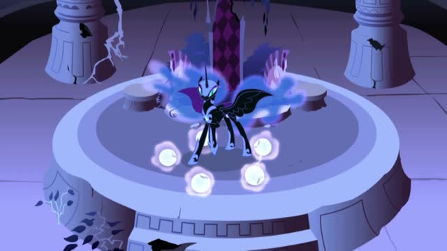 小马宝莉紫悦它们找到了和谐之源却被梦魇之月偷走破坏