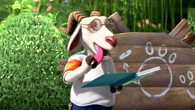 熊熊乐园:山羊爷爷给同学们上课 ,居然拿倒了书本!真是糊涂啊