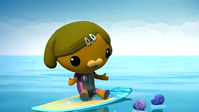 海底小纵队 达西西遇到,二只爱冲浪的冲浪蜗牛