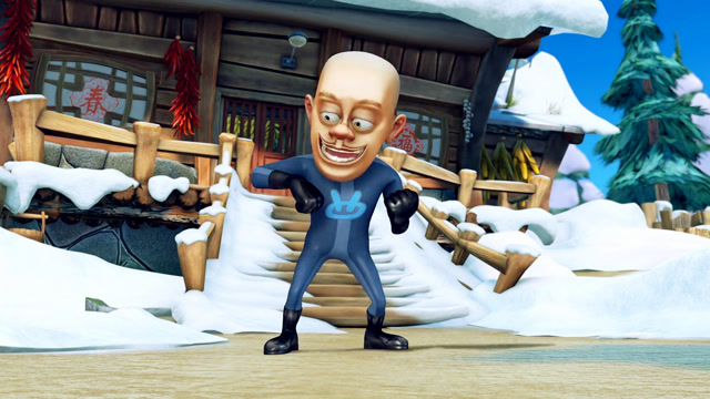 光头强又得到了新装备-保暖内衣,穿上它再也不怕冷了,还很帅呦