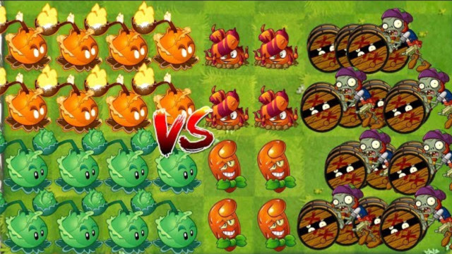 卷心菜投手vs炸药桶僵尸,戴夫:别挣扎了,你们赢不了的