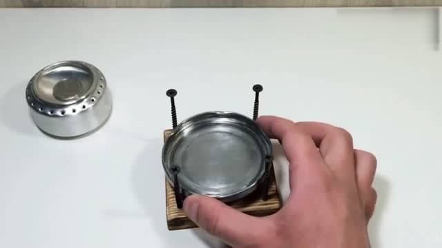 diy易拉罐小火炉,中间放上一枚硬币,作用这么大