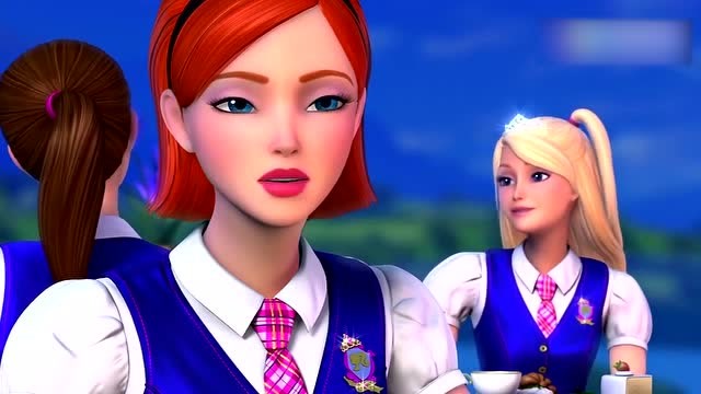 《芭比之公主学院》德兰西偷别人蛋糕吃陷害布莱恩,真是太可恶的了