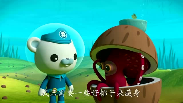 海底小纵队;章鱼只是想用好椰子藏身