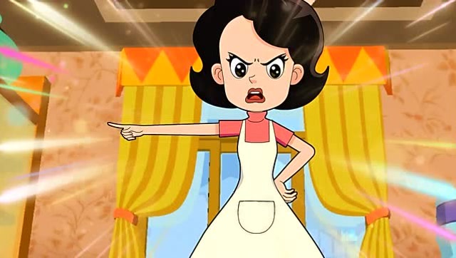 围裙妈妈生气的样子实在是太可怕了!