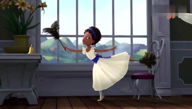 小公主苏菲亚跳芭蕾舞好难哦苏菲亚一直给好朋友鼓励呢