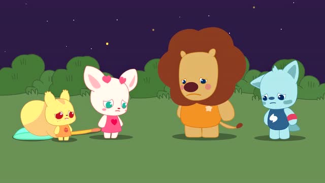小鹿杏仁儿:毛毛和闪电都没能抓到星星,结果还摔了一跤