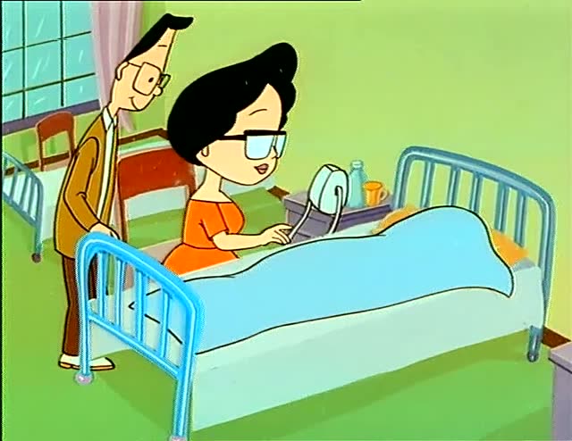 大头儿子生病住院了,围裙妈妈唱儿歌来看儿子