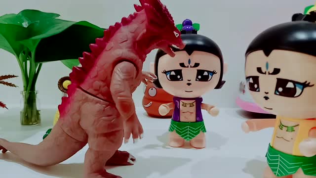 葫芦兄弟一起教训霸王龙保护森林环境 玩具故事