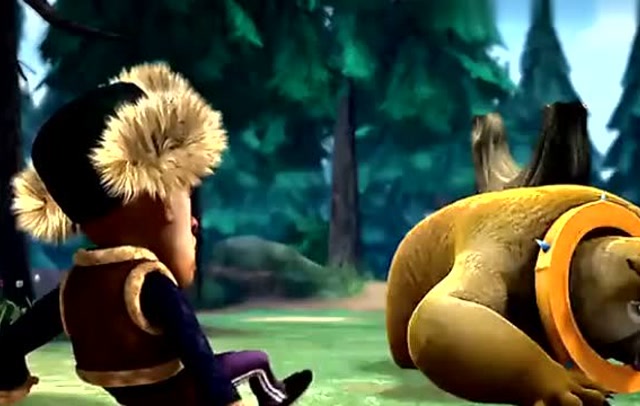 熊出没:光头强给熊二套上宠物项圈,要把它当宠物养起来