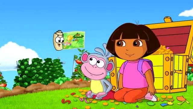 爱探险的朵拉:小地图画的藏宝图非常正确,因此得到了一个金印