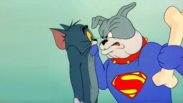 猫和老鼠:大狗的午觉被汤姆猫打搅,变身超人暴打汤姆猫!
