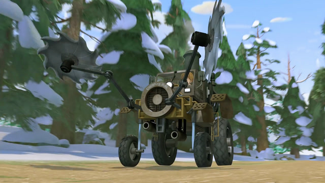 光头强的蒸汽机太厉害了,熊大熊二完全不是他的对手