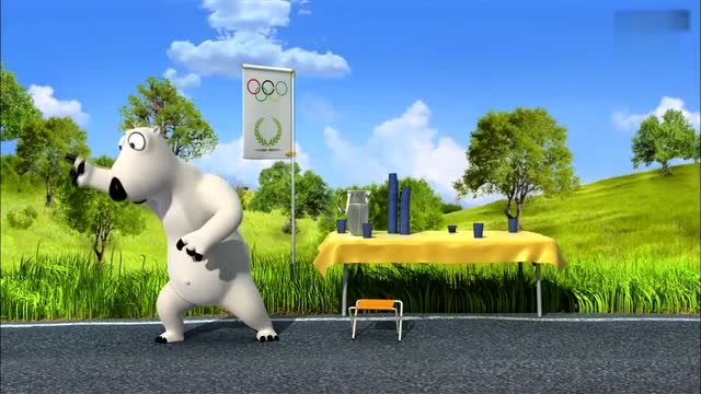 倒霉熊:倒霉熊口渴要喝水,结果每次倒好都被别人抢了!