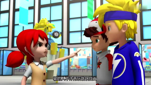 跳跃战士瑶瑶要和小逸来一场铁拳搏击