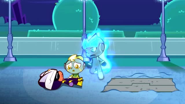 开心超人联盟:伽罗发现了埋在地里的小心超人!