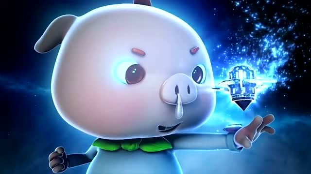 猪猪侠:猪猪侠变身成锯齿虎,小呆呆也变身了,五灵卫出发啦