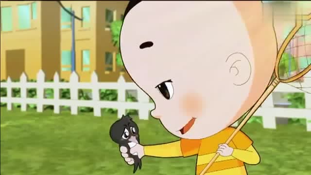 大头儿子收养的小燕子为何哭了?好委屈