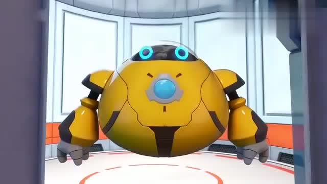 猪猪侠:阿五的防御机器人坏了,阿五生气的开启了二号机器人!