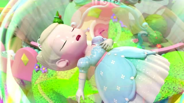 《彩虹宝宝》奇怪!冰灵公主飘在天空上到底发生什么事呢?