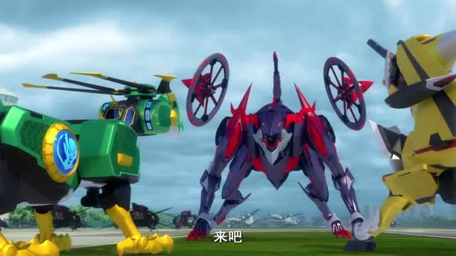 《神兽金刚四》叫暗影麒麟的机械兽又来了!神兽战队能打赢吗?