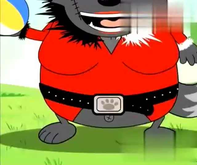 灰太狼和红太狼竟然合体了!变成了超大的合体狼!