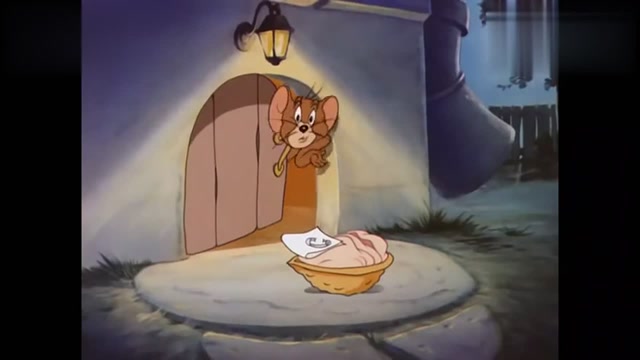 猫和老鼠,杰瑞为获得汤姆的牛奶喂小不点,瞬间学会表哥天生神力