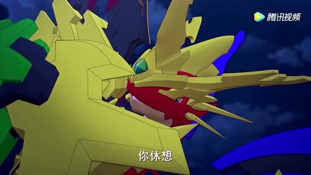 斗龙战士:奥骁边打架不专心,气得被灭世屠龙打进了深渊里面