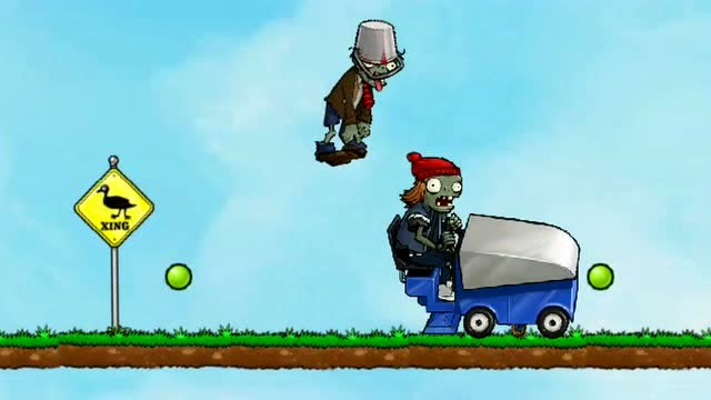 《植物大战僵尸:僵尸治愈之旅》僵尸开车撞僵尸