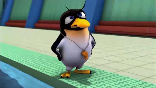 倒霉熊正能量早教篇:游泳