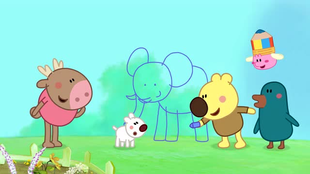 《小小画家熊小米》志平真聪明,小米画的是一个大象