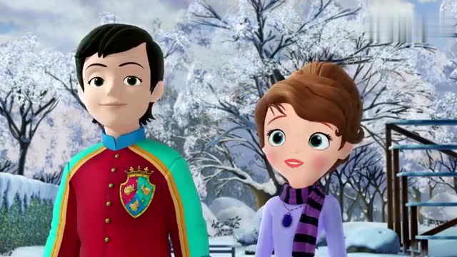 小公主苏菲亚:冰舞练习,苏菲亚公主和雨果王子成为完美搭档!