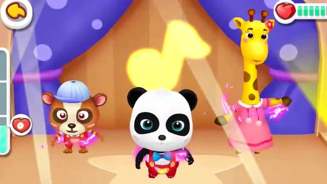 宝宝巴士:奇奇,长颈鹿和小浣熊一起在派对上表演跳舞