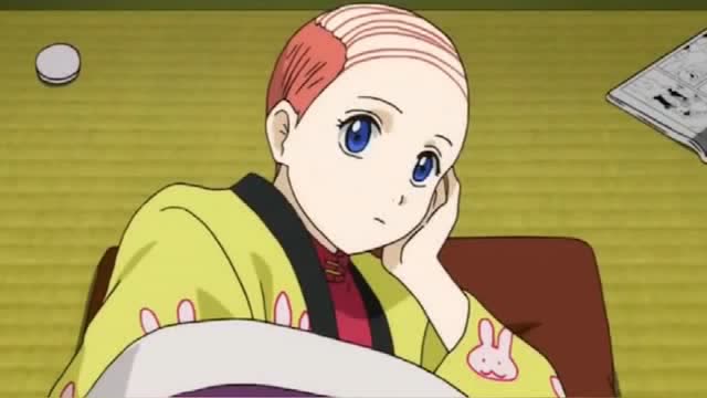 银魂:阿妙秃顶后竟是这个样子,新八:大叔中的大叔