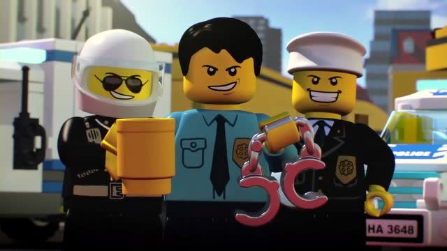 乐高城市杰用他的智慧把这些小偷都捉住了好棒呀