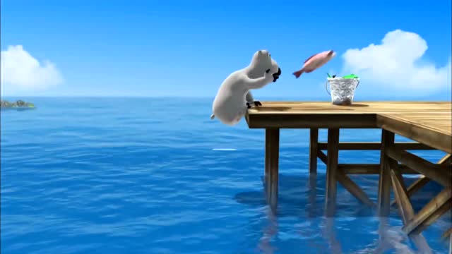 倒霉熊正能量益智早教动画:钓鱼记