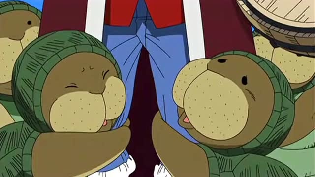 《海贼王》被功夫海牛萌到的娜美和薇薇,乔巴一个烤肉就搞定了!