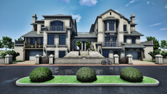 法式双拼别墅设计,奢华高雅,尽享生活