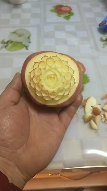 苹果花简易雕刻